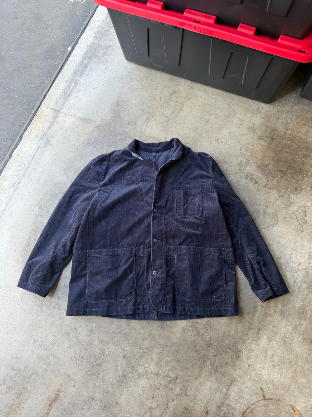 Gap Blazer Wide Corduroy Navy Blue Sport Jacket Menβs 3XL